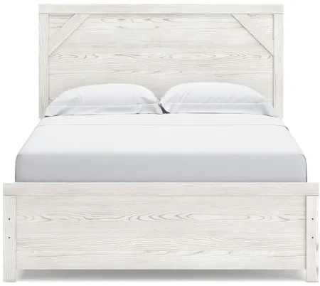 Gerridan Queen Panel Bed in White/Gray by Ashley Furniture