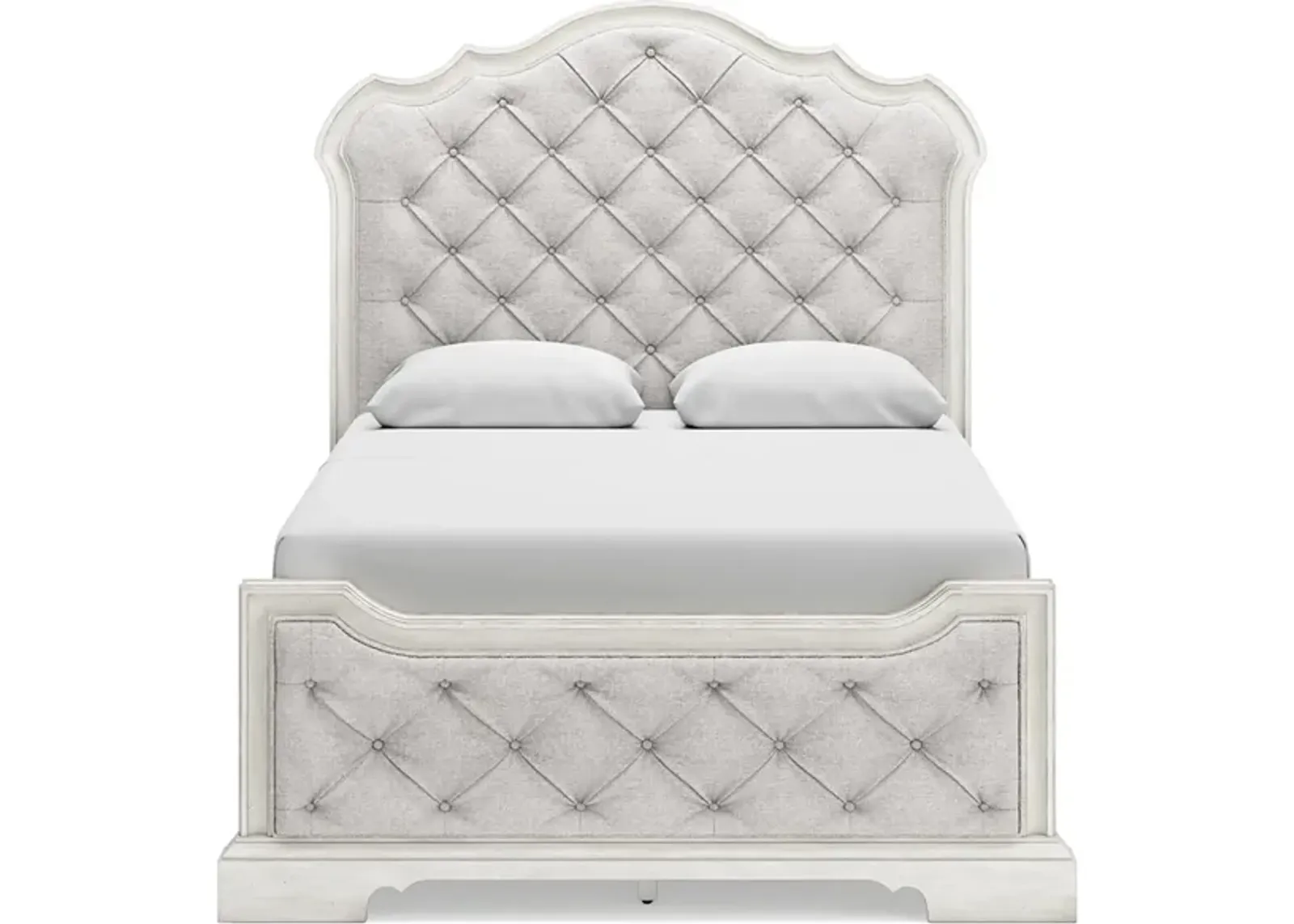 Arlendyne Upholstered Bed in Antique White by Ashley Furniture