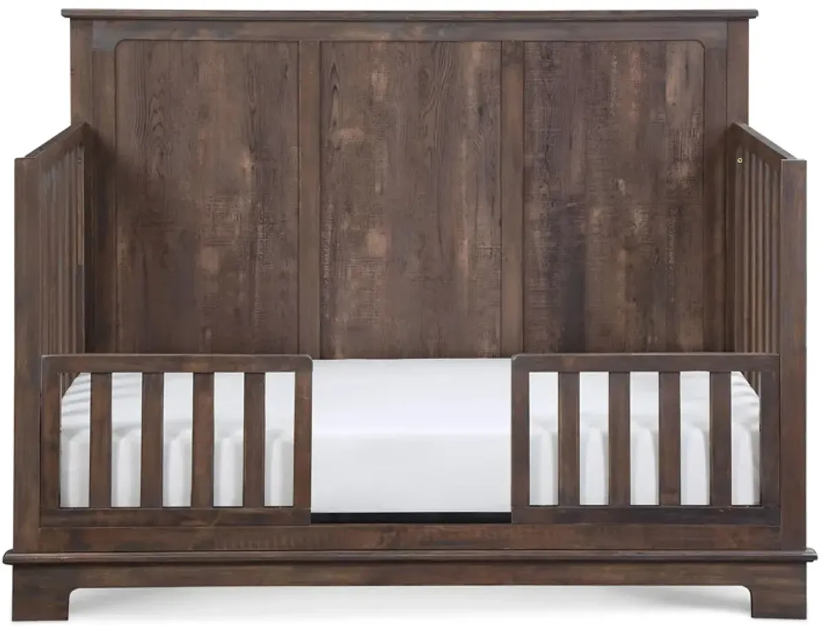 Grayson Toddler Guard Rail in Rustic Barnwood by Heritage Baby