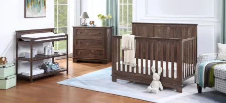 Grayson Toddler Guard Rail in Rustic Barnwood by Heritage Baby