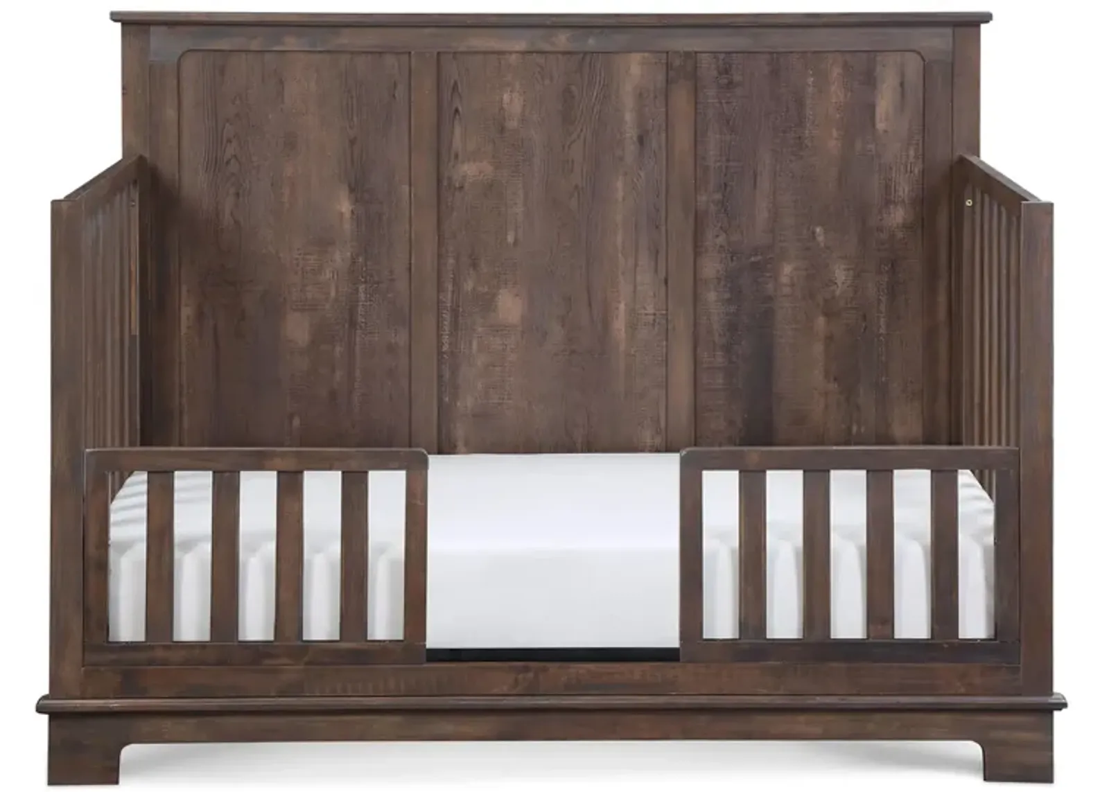 Grayson Toddler Guard Rail in Rustic Barnwood by Heritage Baby