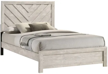 Valor King Bed in White by Crown Mark