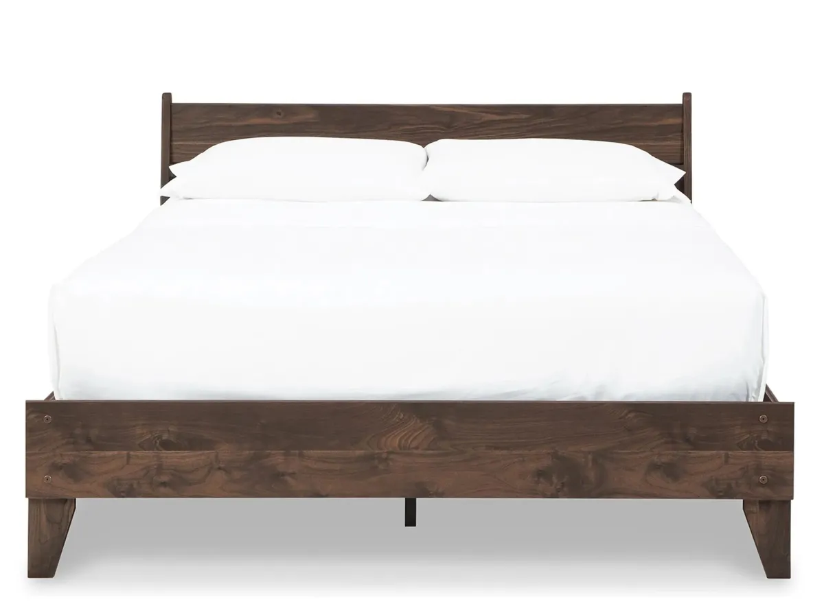 Calverson Panel Bed in Mocha by Ashley Express