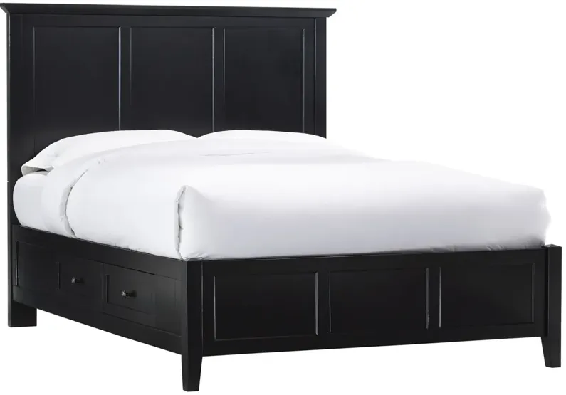 Tompkins Storage Bed in Black by Bellanest