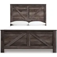 Wynnlow Queen Crossbuck Panel Bed in Gray by Ashley Furniture