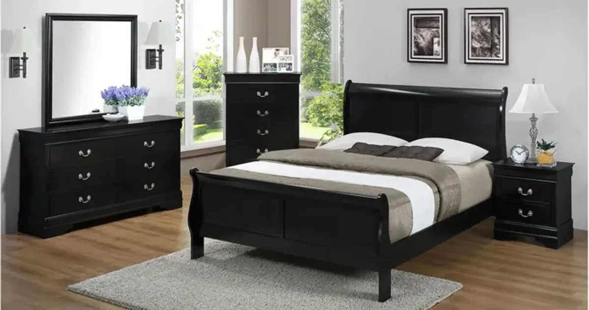 Louis Phillip Sleigh Bed