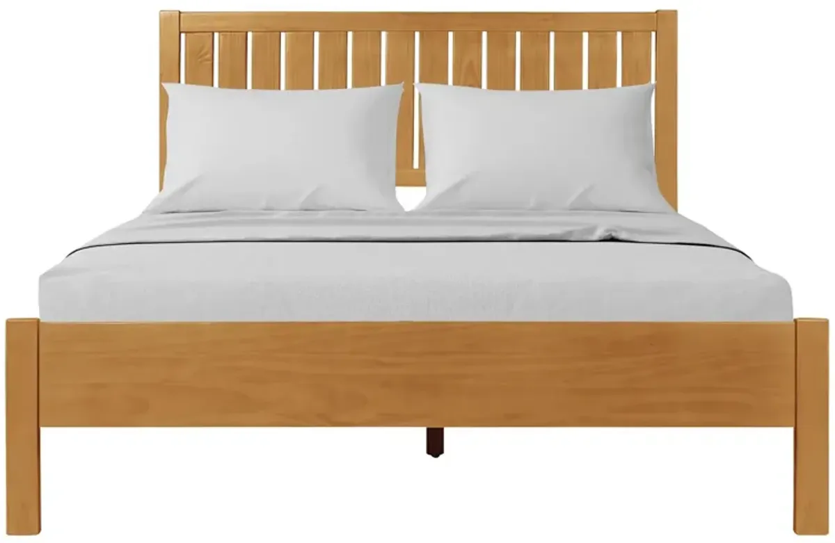 Graham Platform Bed in Oak by CAMDEN ISLE