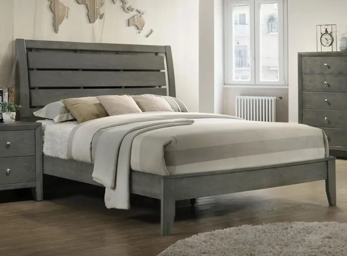 Evan Bed in Grey by Crown Mark