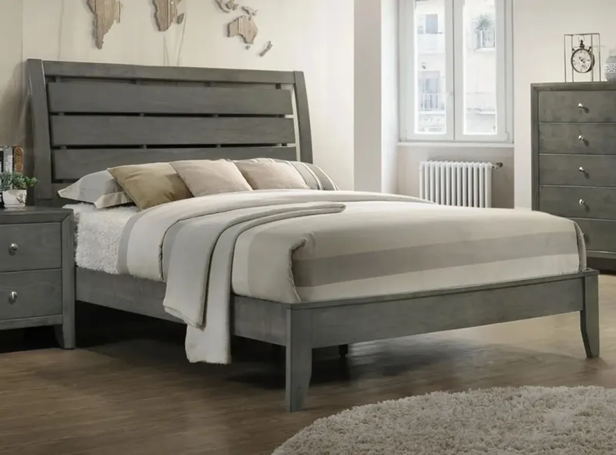 Evan Bed in Grey by Crown Mark