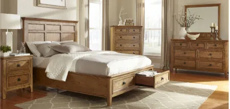 Alta Queen Storage Bed in Brushed Ash by Intercon