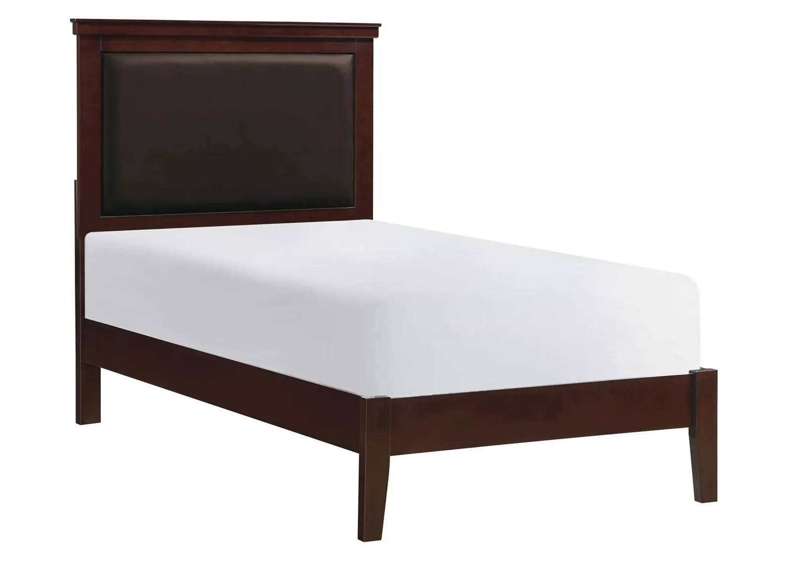 Place Upholstered Bed in Cherry by Homelegance