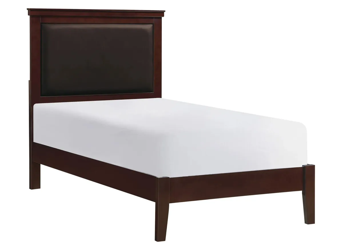 Place Upholstered Bed in Cherry by Homelegance