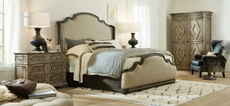 La Grange Upholstered Bed in Brown by Hooker Furniture