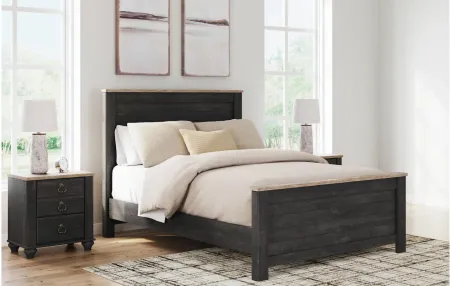 Nanforth Panel Bed in Two-tone by Ashley Furniture