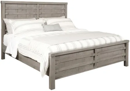 Durango Panel Bed in Gray by Samuel Lawrence