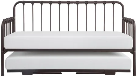 Batavia Metal Daybed with Trundle in Dark Bronze by Homelegance