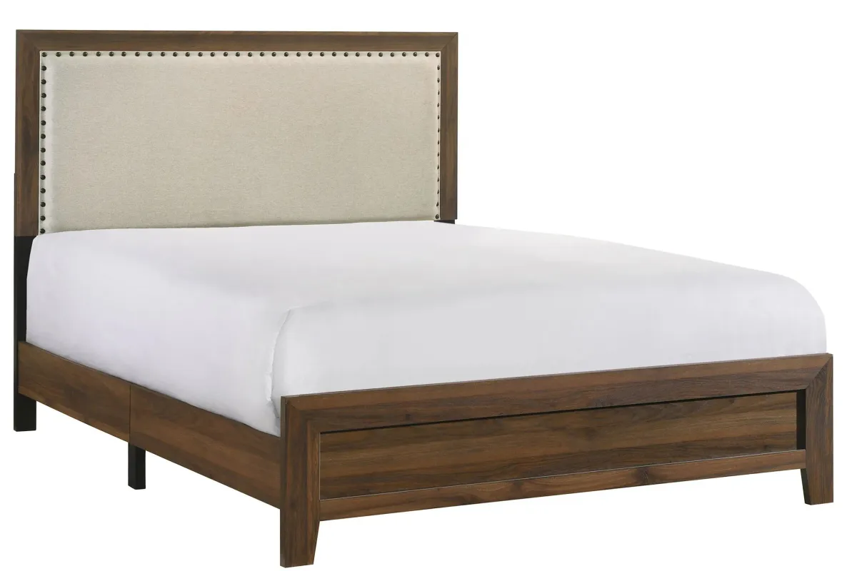 Millie Bed in Brown Cherry by Crown Mark