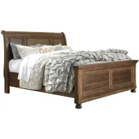 Flynnter Sleigh Bed in Brown by Ashley Furniture