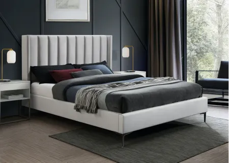 Nadia Full Bed in Gray by Meridian Furniture