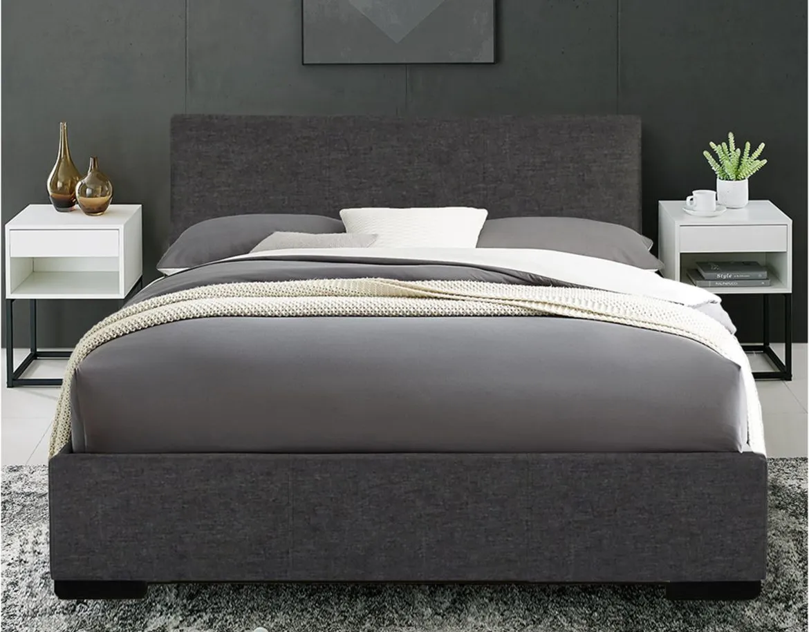 Abbey Platform Bed in Gray by CAMDEN ISLE