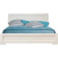 Oxford Platform Bed in White by CAMDEN ISLE