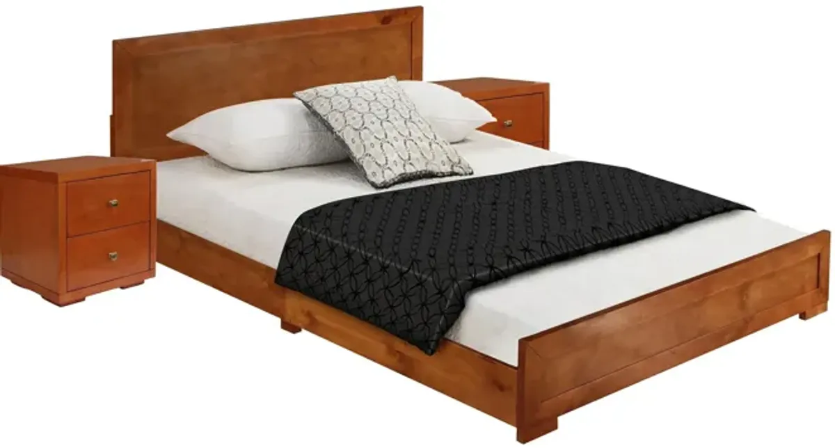 Trent Platform Bed with 2 Nightstands