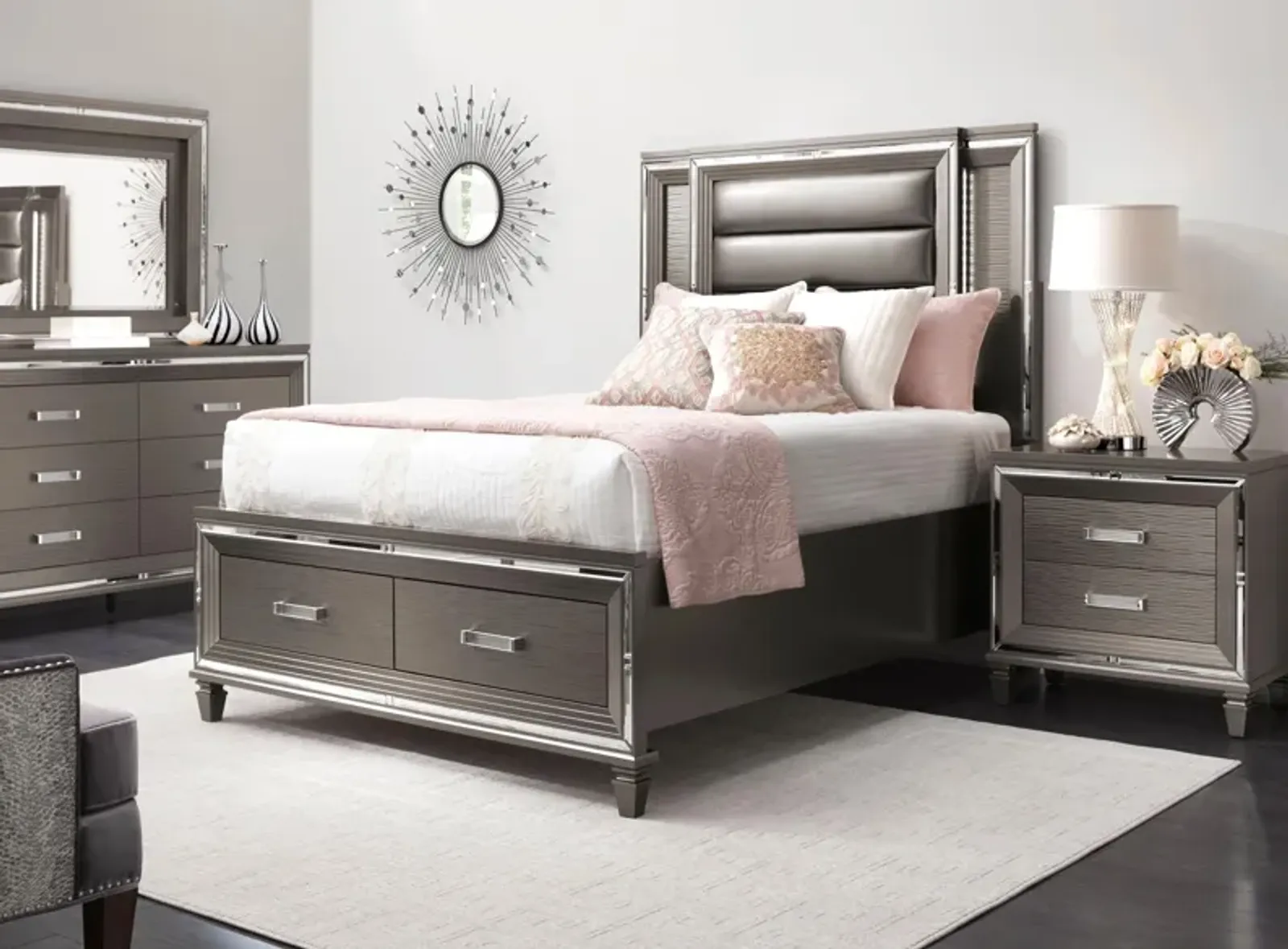 Selena 4-pc. Platform Bedroom Set with Storage Bed