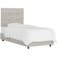 Linder Bed in Duck Grey by Skyline