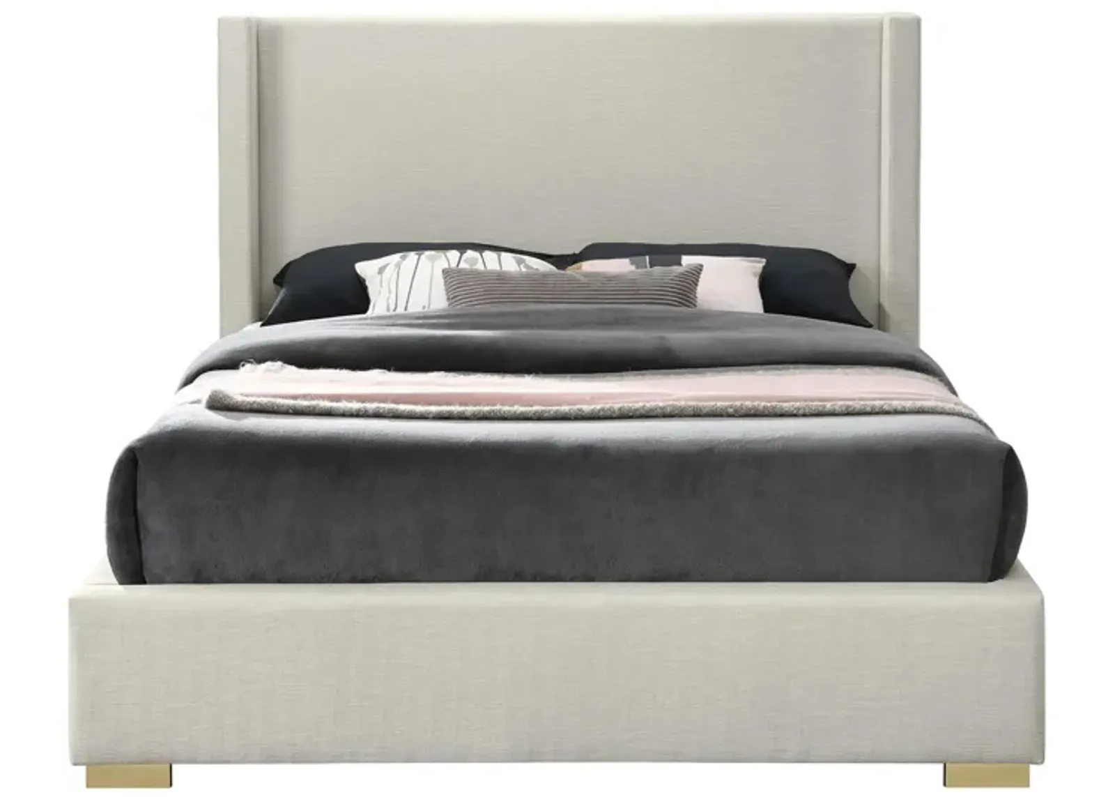 Royce Queen Bed in Gray by Meridian Furniture