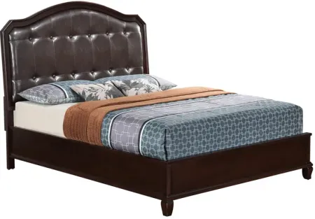 Abbot Upholstered Bed in Cappuccino by Glory Furniture