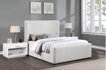 Oliver Queen Bed in Gray by Meridian Furniture