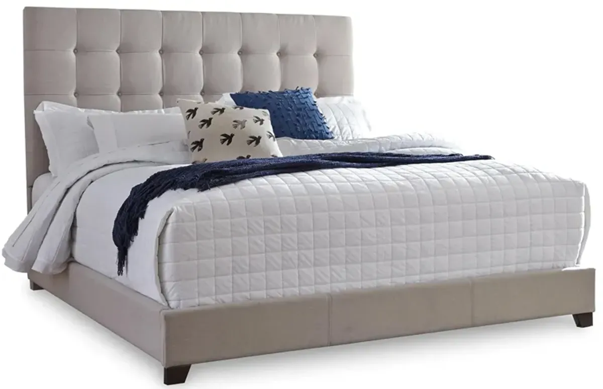 Dolante Queen Upholstered Bed in Beige by Ashley Furniture