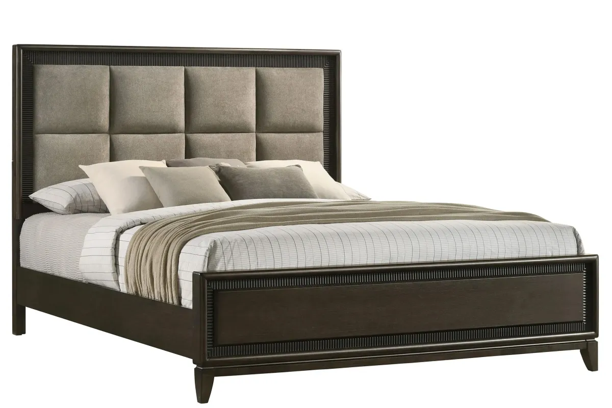 Saratoga Bed in Mocha by Crown Mark