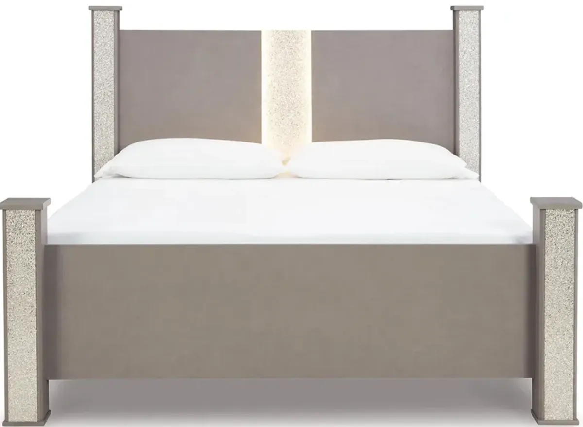 Surancha Poster Bed in Gray by Ashley Furniture