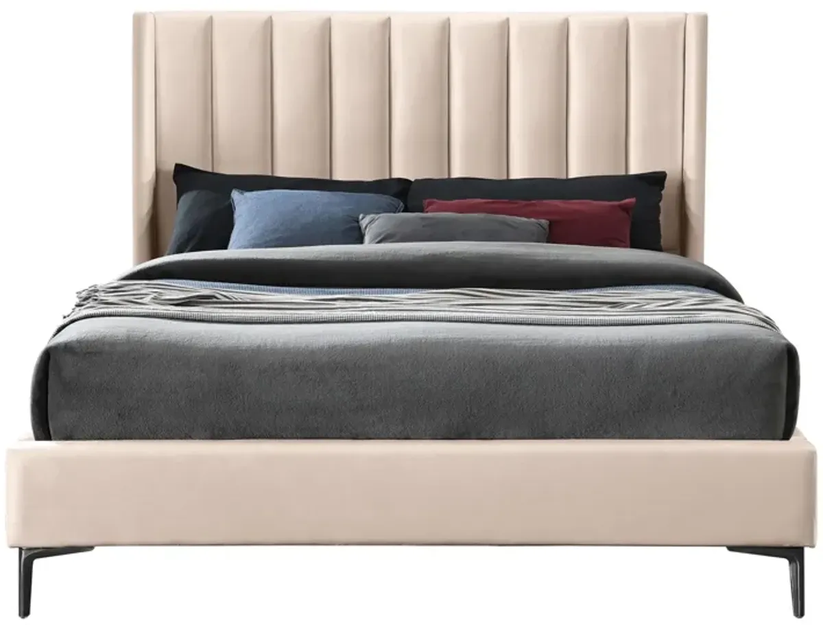 Nadia Queen Bed in Gray by Meridian Furniture