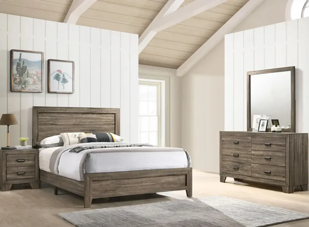 Millie 4-pc. Bedroom Set in Gray by Crown Mark