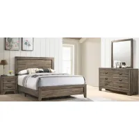 Millie 4-pc. Bedroom Set in Gray by Crown Mark