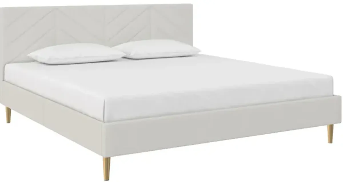 Zora King Tufted Upholstered Bed