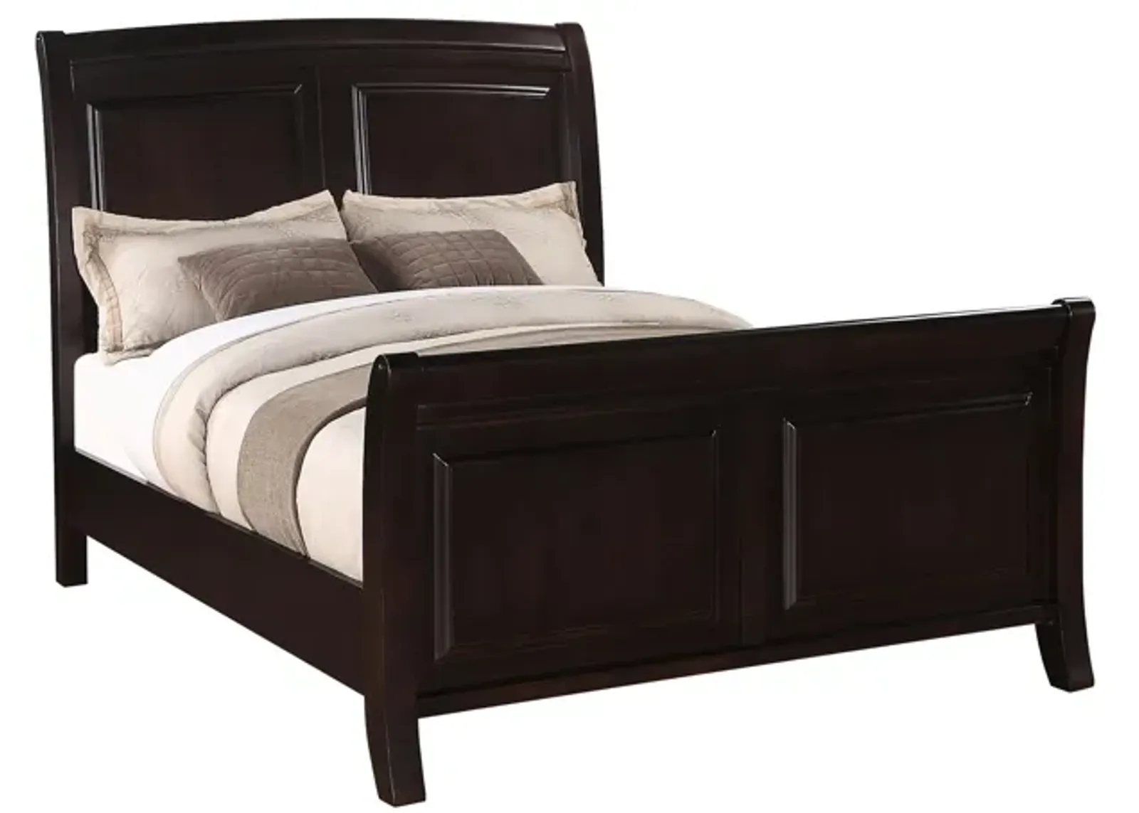 Rae Sleigh Bed in Cappuccino by Glory Furniture