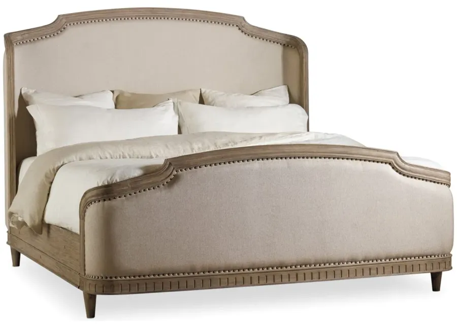 Corsica Upholstered Shelter Bed in Beige by Hooker Furniture