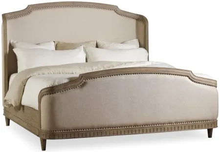 Corsica Upholstered Shelter Bed in Beige by Hooker Furniture