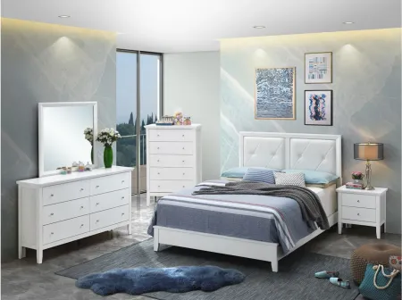 Primo Panel Bed in White by Glory Furniture