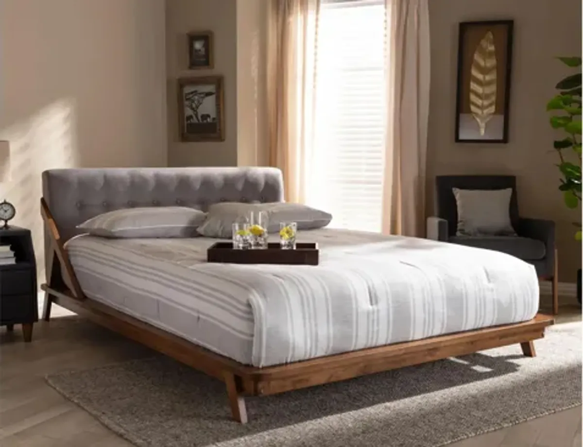 Sante Mid-Century Full Size Platform Bed