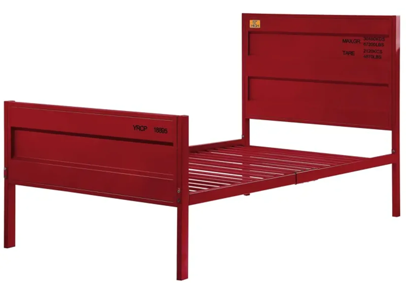 Cargo Bed in Red by Acme Furniture Industry