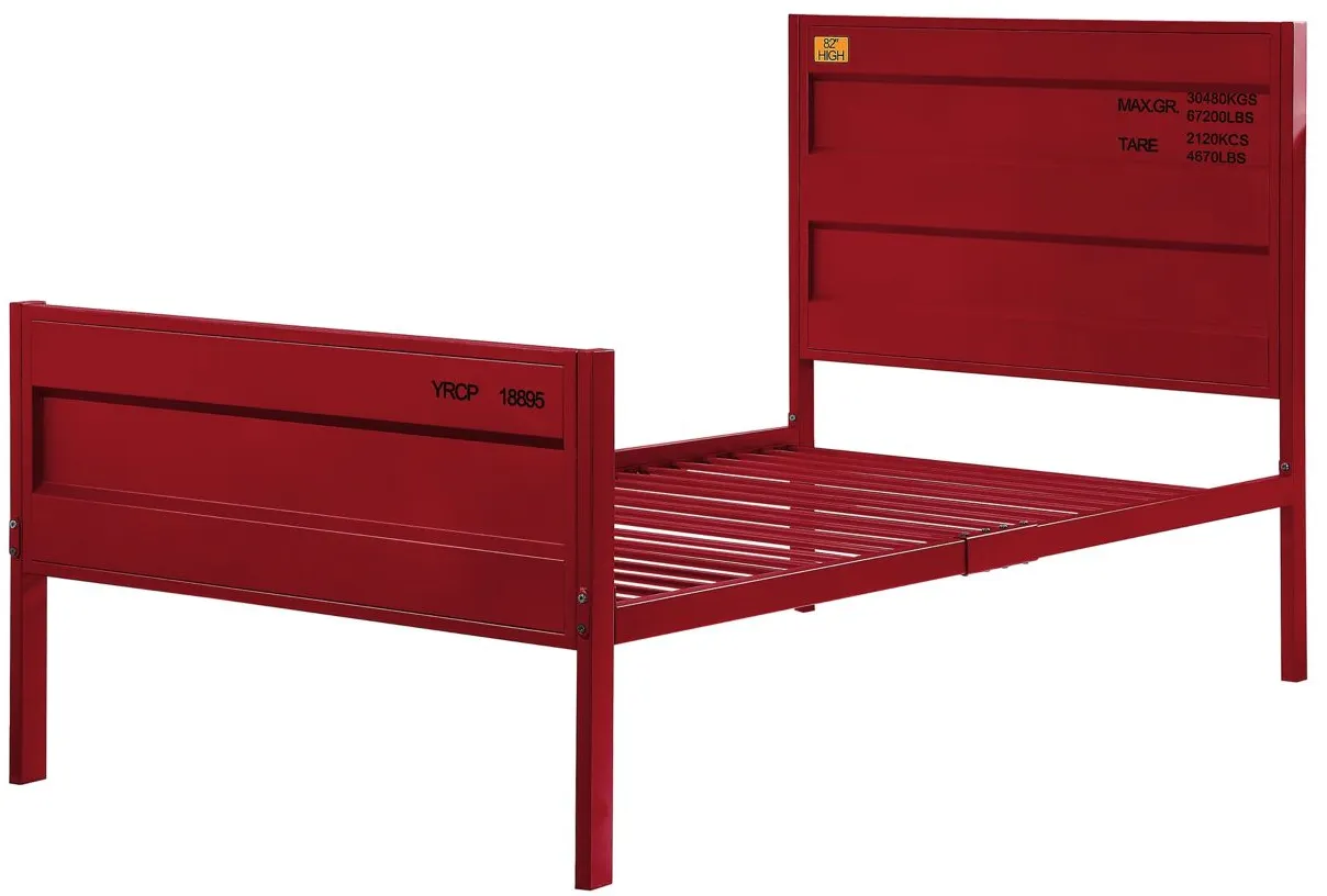 Cargo Bed in Red by Acme Furniture Industry