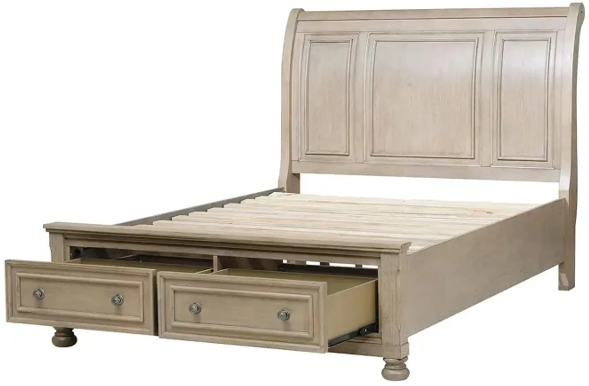 Donegan Sleigh Platform Storage Bed