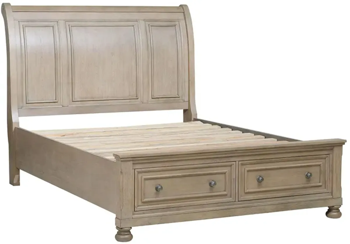 Donegan Sleigh Platform Storage Bed