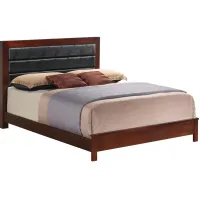 Burlington Upholstered Bed in Cherry by Glory Furniture