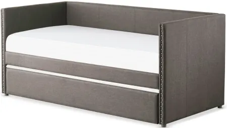 Tia Twin Daybed with Trundle in Gray by Homelegance