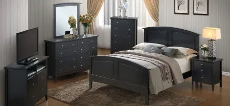 Hammond Panel Bed in Black by Glory Furniture